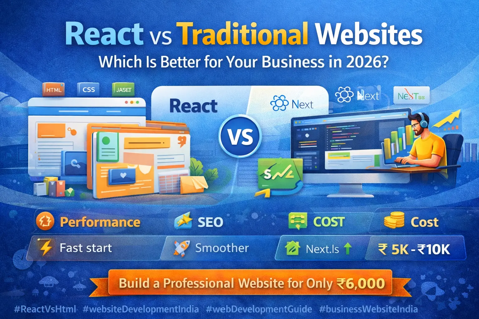 React vs Traditional Websites: Which Is Better for Your Business in 2026?